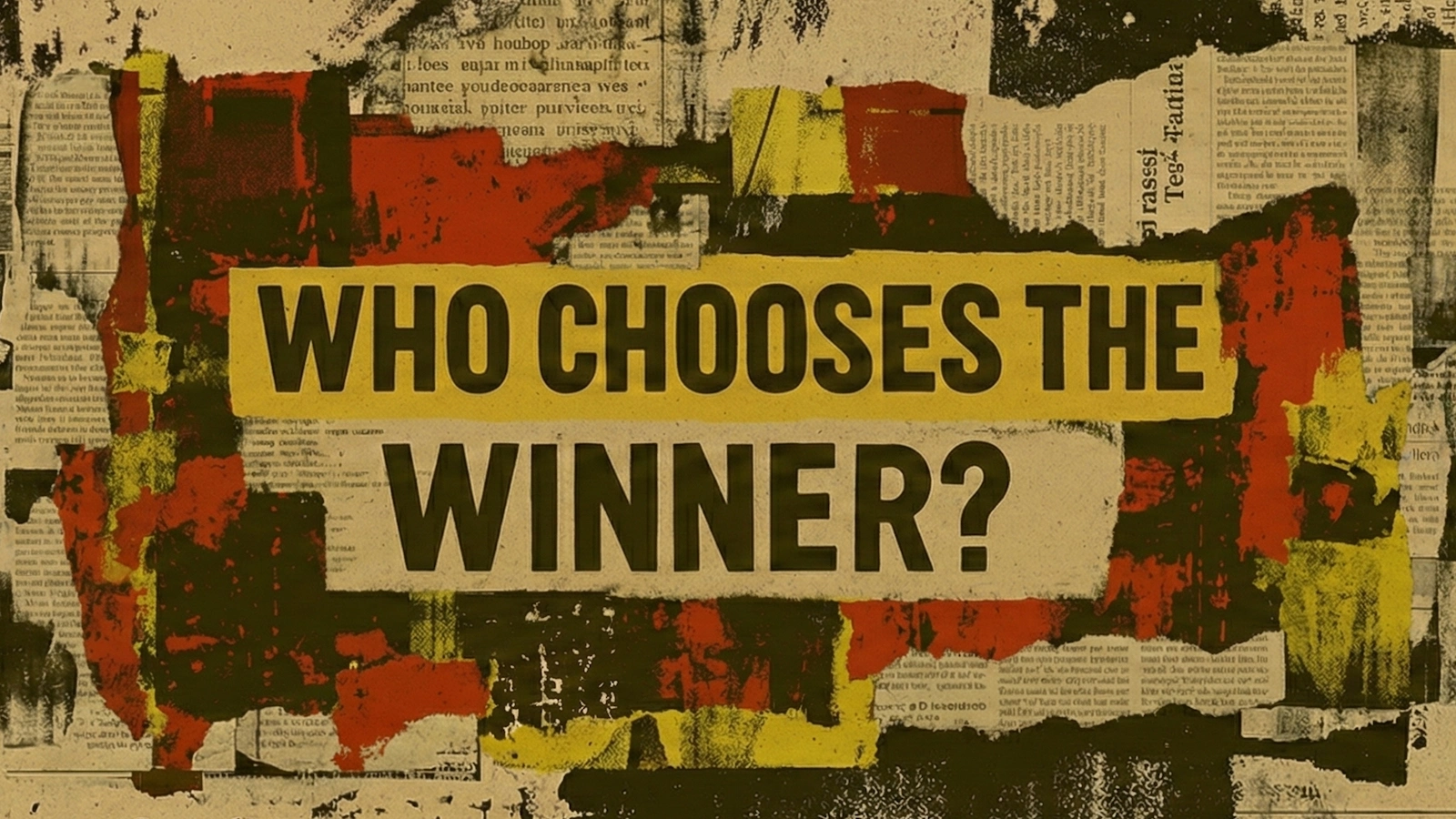Who Chooses The Winner — editorial card